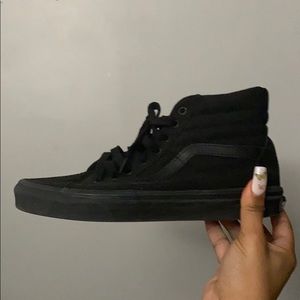 High top all black Vans